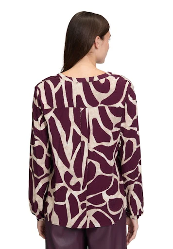 Blouses lange mouw rood Betty & Co - Image 4