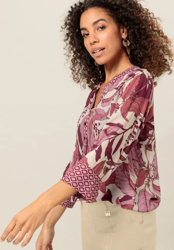 Blouses lange mouw rood Bianca - Image 3