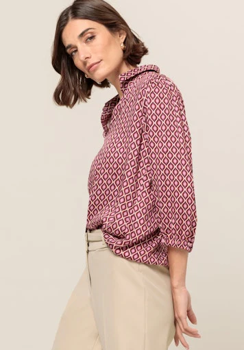 Blouses lange mouw rood Bianca - Image 3