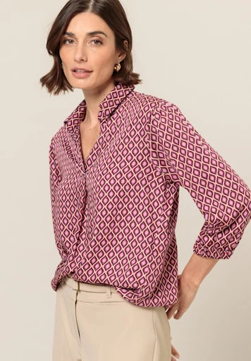Blouses lange mouw rood Bianca - Image 4