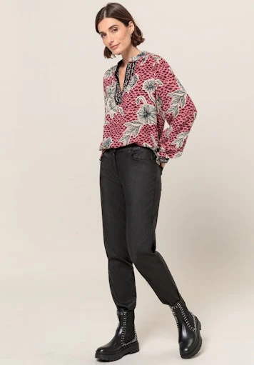 Blouses lange mouw rood Bianca - Image 7