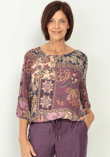 Blouses lange mouw rood Bianca - Image 4