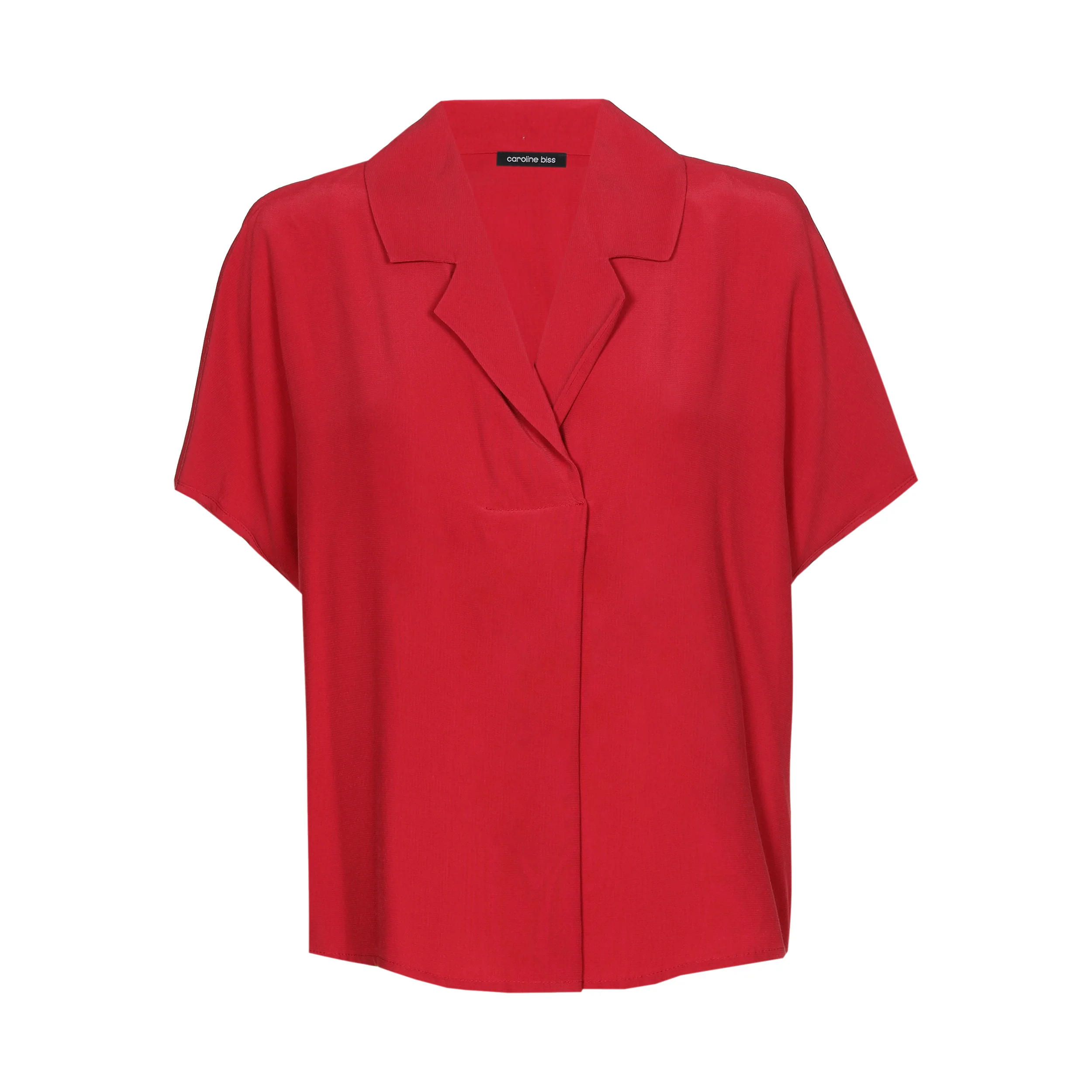 Blouses korte mouw rood Caroline Biss