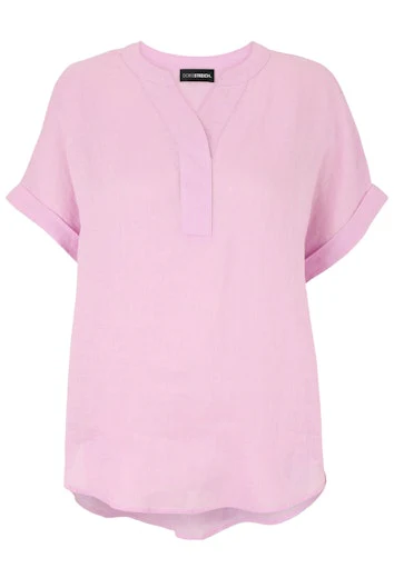 Blouses korte mouw rood Doris Streich