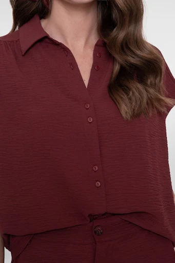 Blouses korte mouw rood Geisha - Image 5