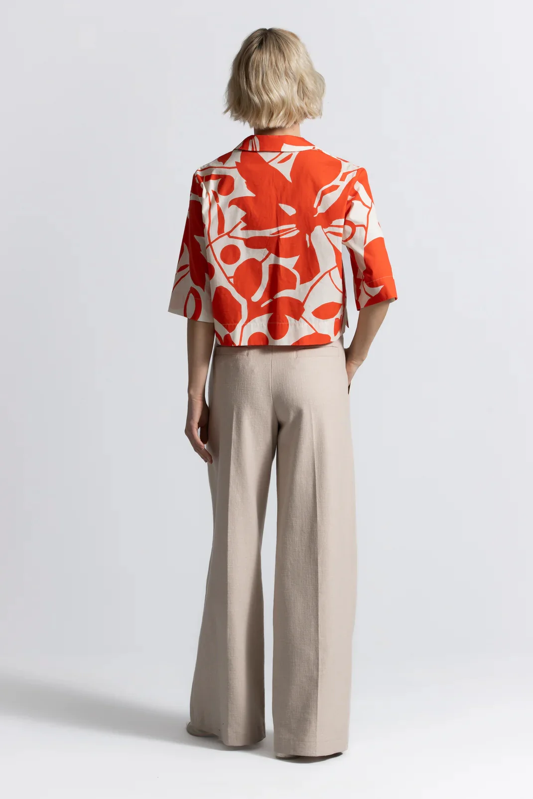 Blouses korte mouw rood Gigue - Image 2