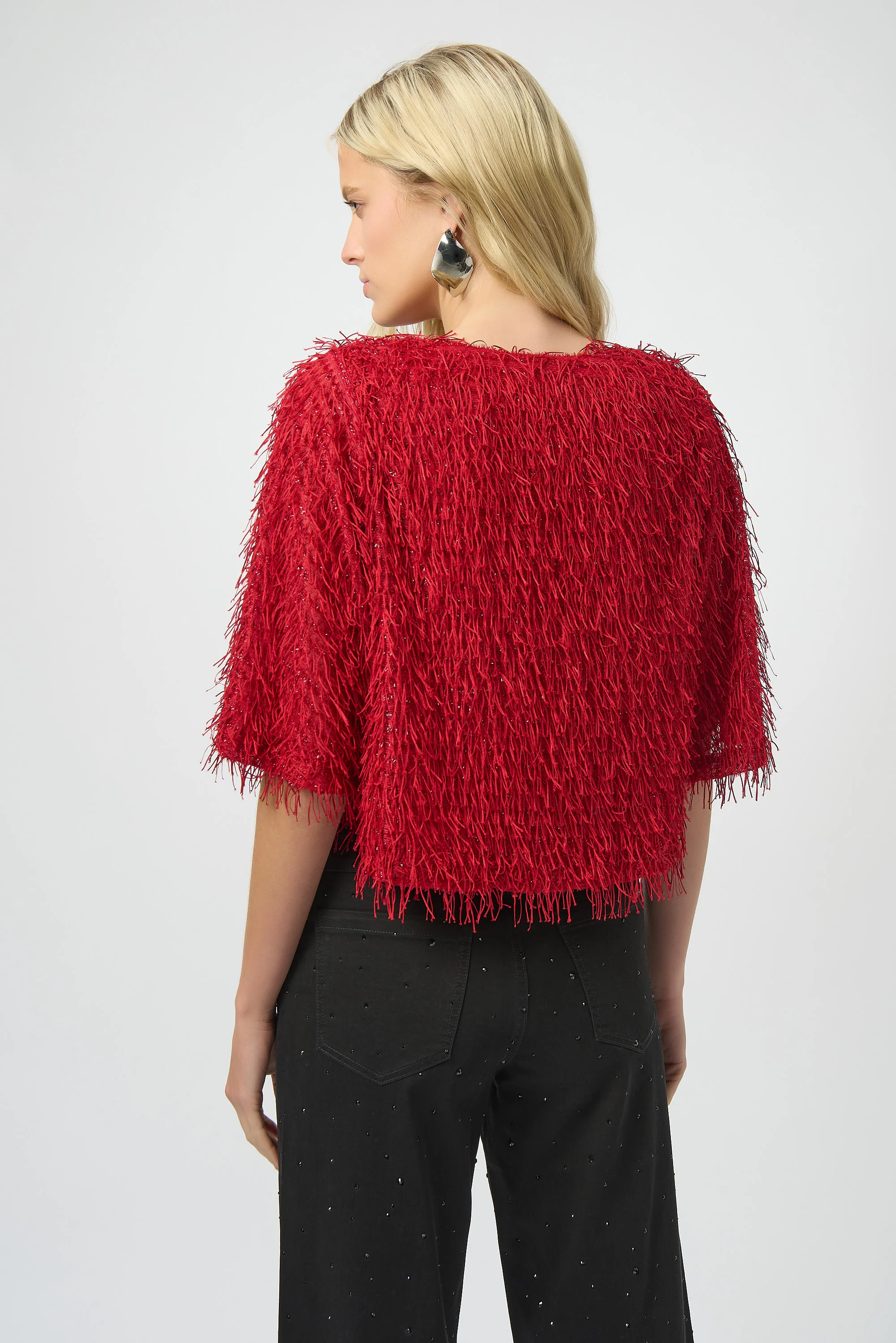 Blouses korte mouw rood Joseph Ribkoff - Image 3