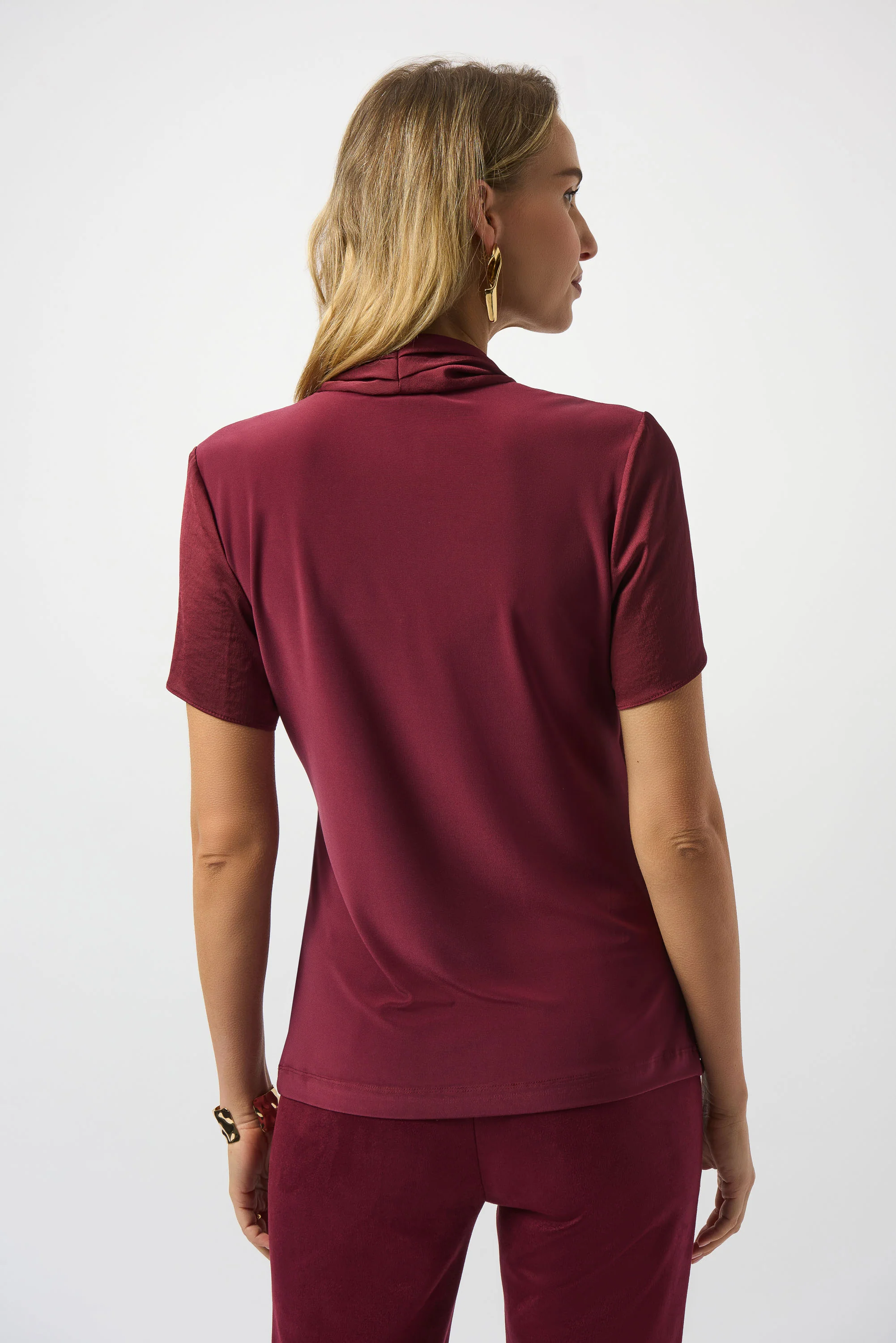 Blouses korte mouw rood Joseph Ribkoff - Image 2