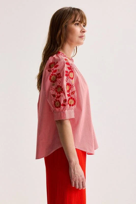 Blouses korte mouw rood Mayerline - Image 2