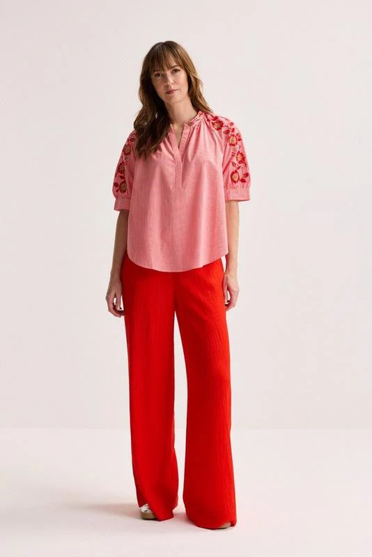 Blouses korte mouw rood Mayerline - Image 3