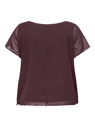 Blouses korte mouw rood ONLY Carmakoma - Image 2