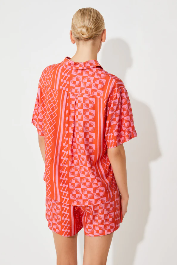 Blouses korte mouw rood Suncoo Paris - Image 2