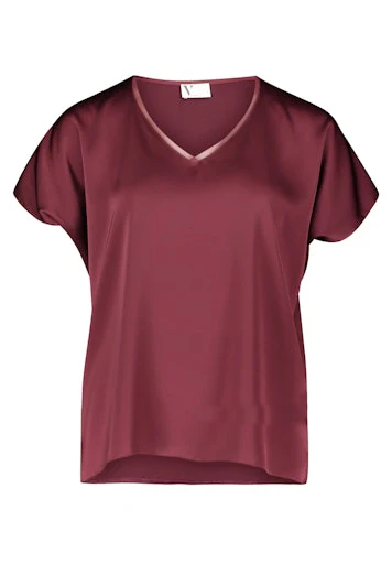 Blouses korte mouw rood Vera Mont