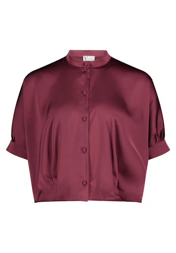 Blouses korte mouw rood Vera Mont
