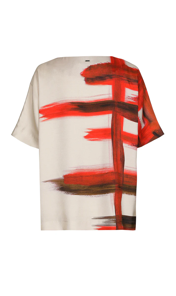 Blouses korte mouw rood Xandres - Image 2