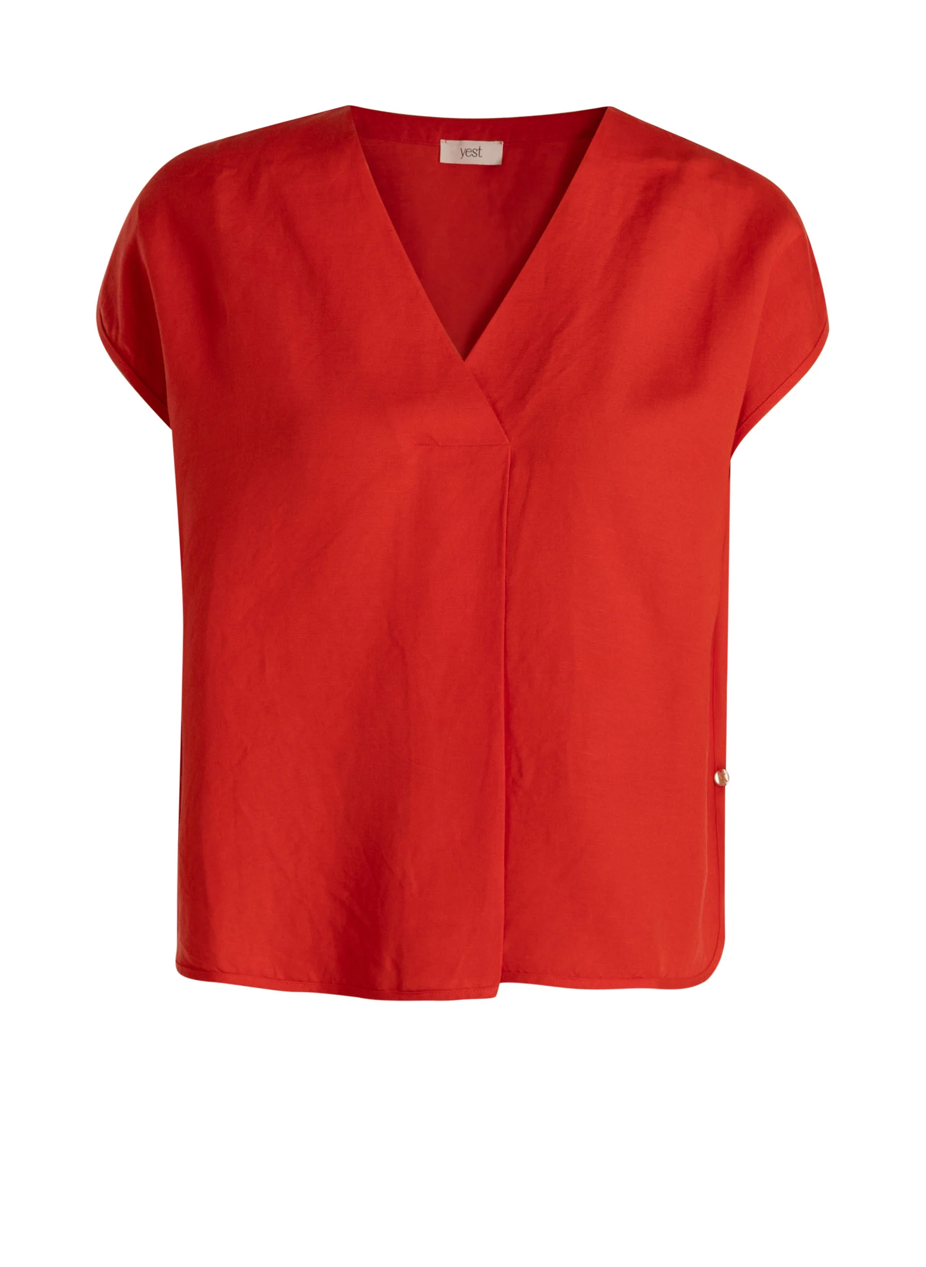 Blouses korte mouw rood yest curve