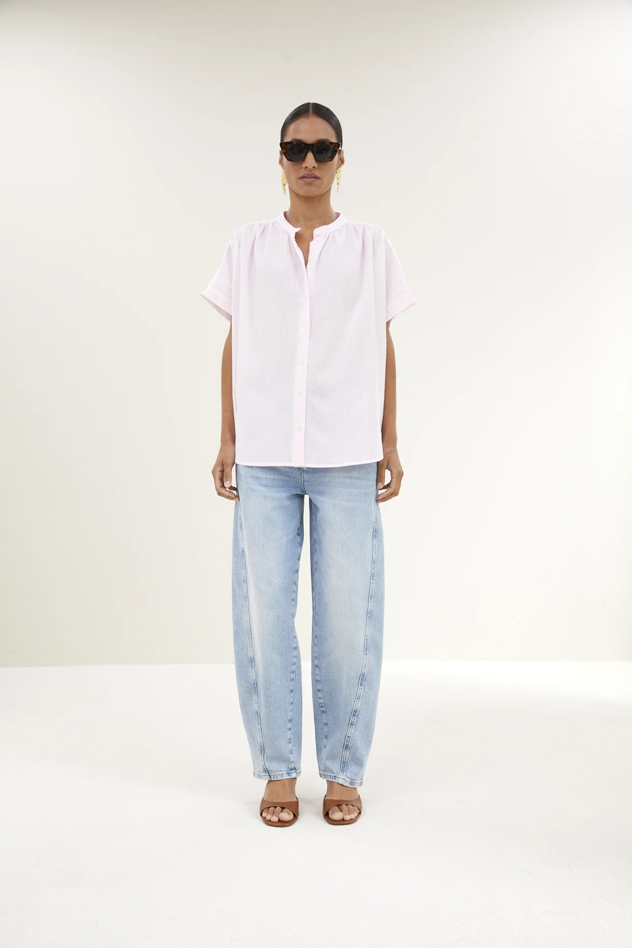 Blouses korte mouw roze by-bar - Image 4