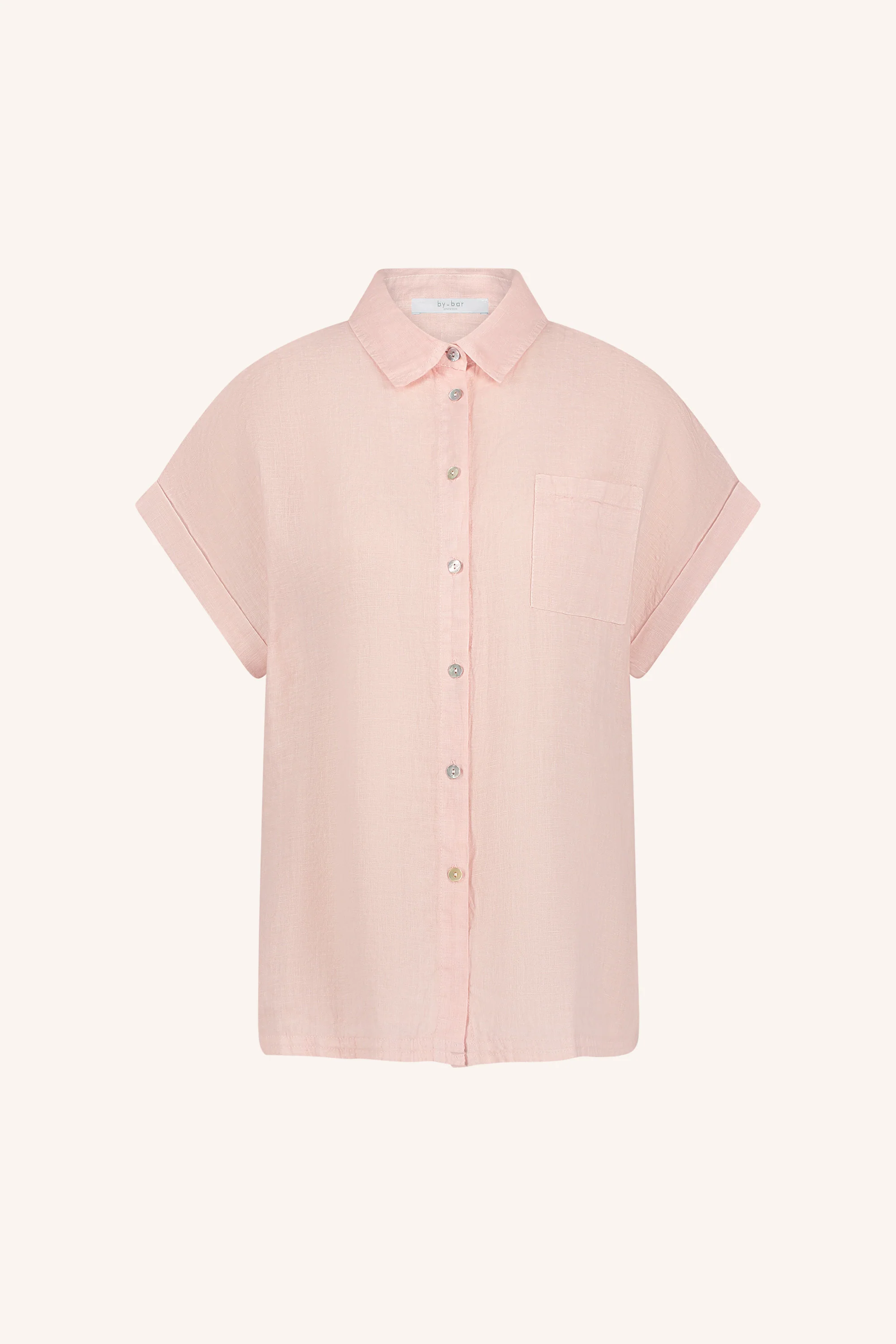Blouses korte mouw roze by-bar - Image 2