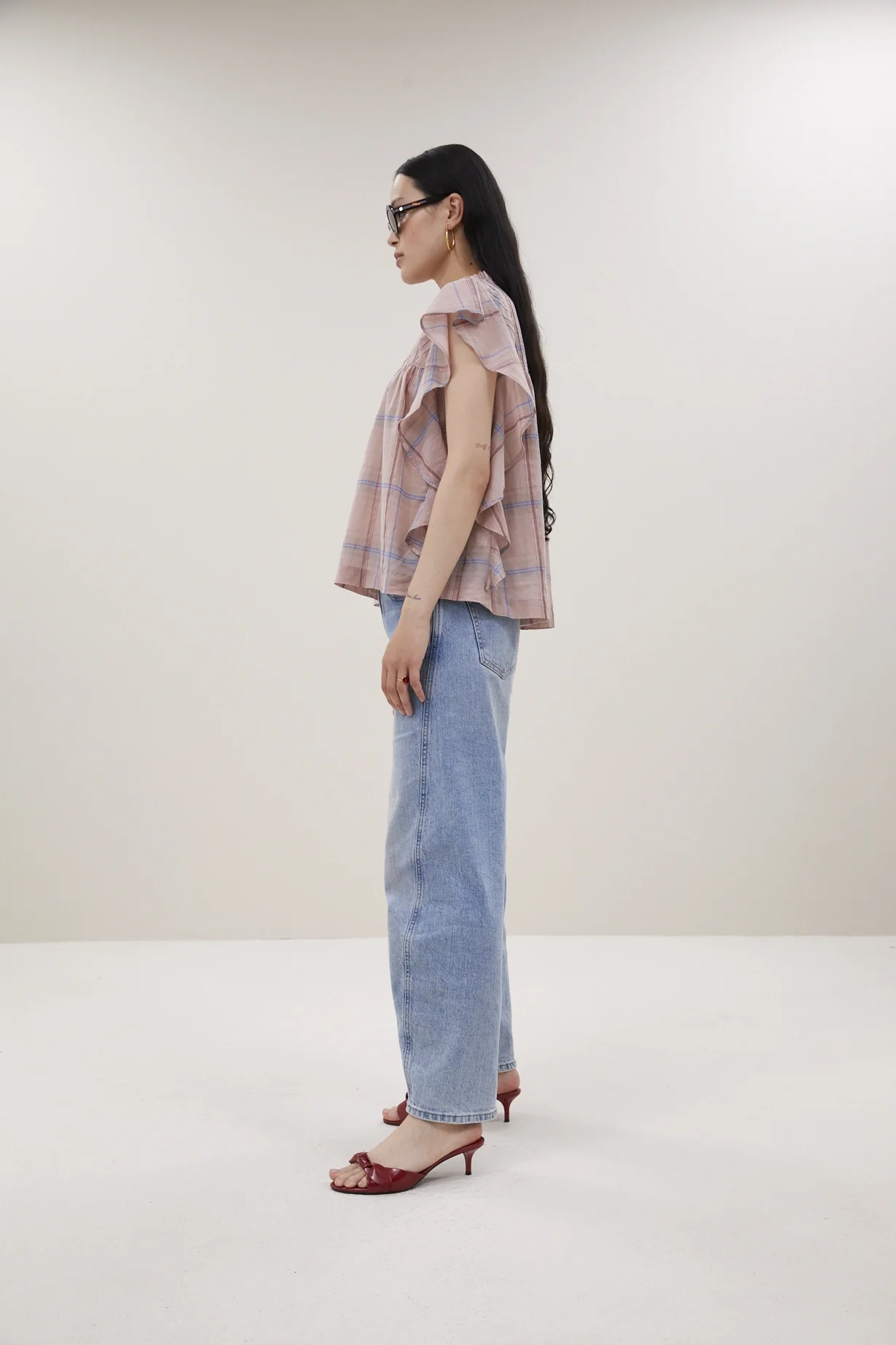 Blouses korte mouw roze by-bar - Image 3