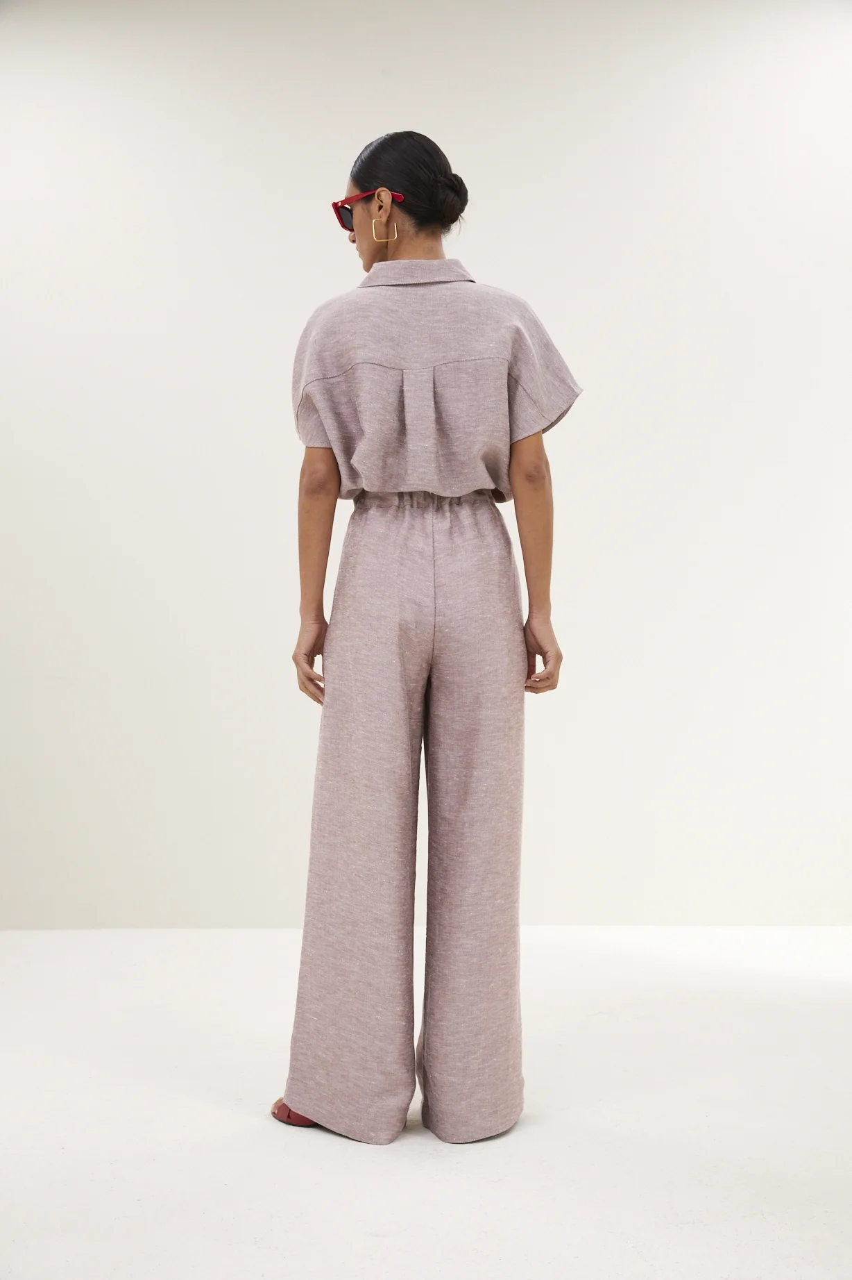 Blouses korte mouw roze by-bar - Image 3