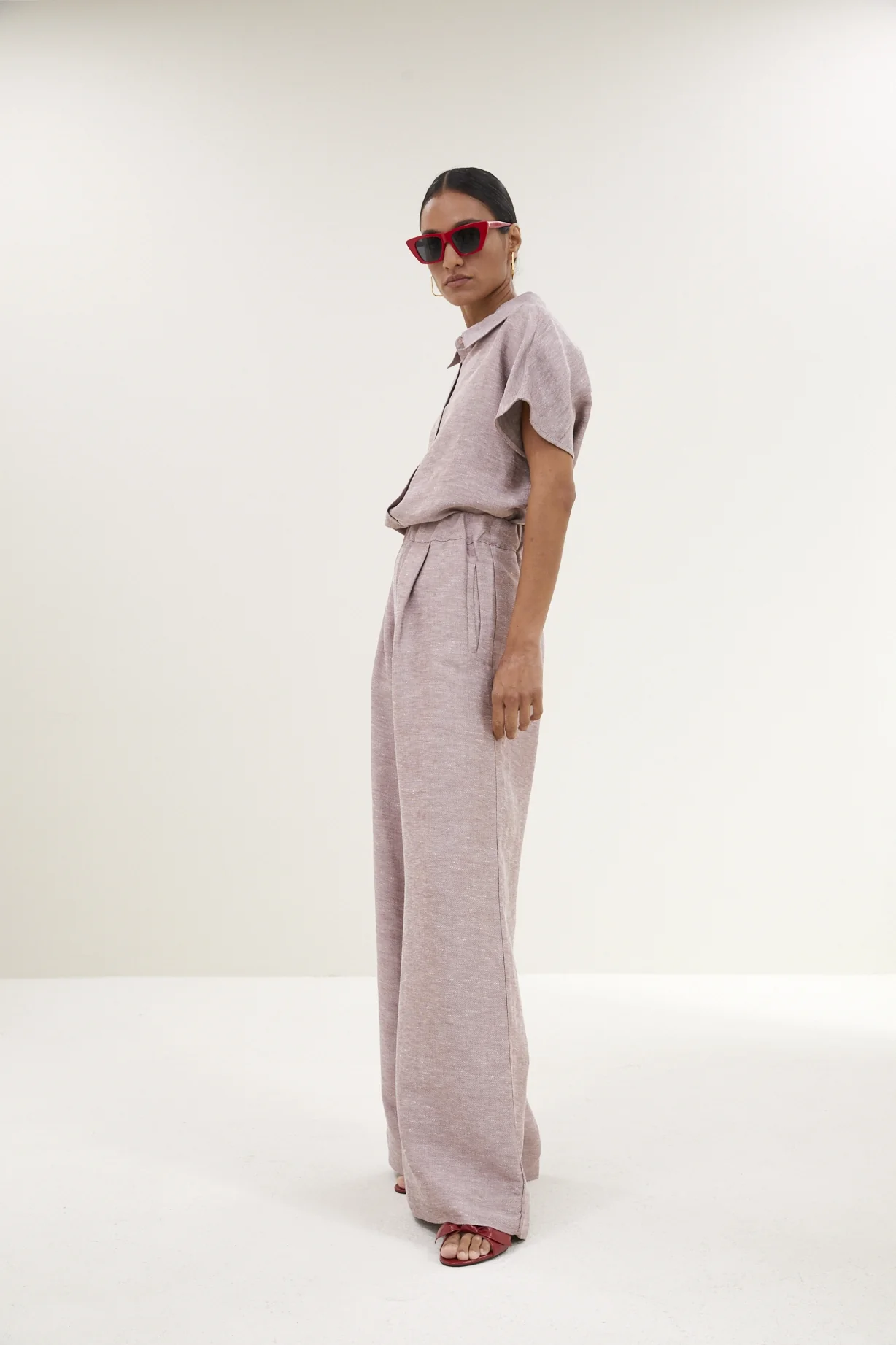 Blouses korte mouw roze by-bar - Image 4