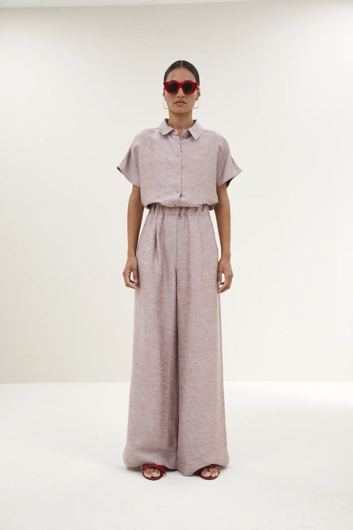 Blouses korte mouw roze by-bar - Image 5