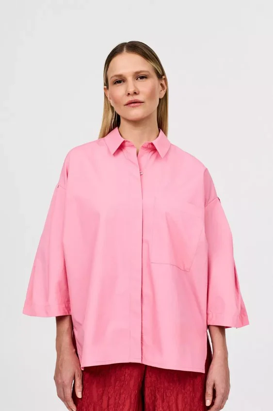 Blouses korte mouw roze CKS