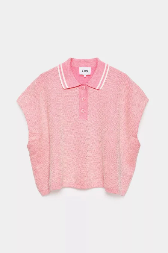 Blouses korte mouw roze CKS - Image 2