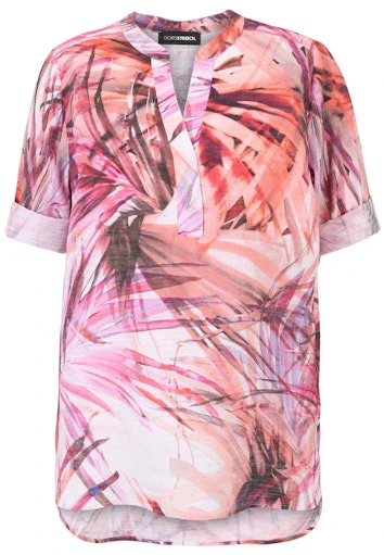 Blouses korte mouw roze Doris Streich