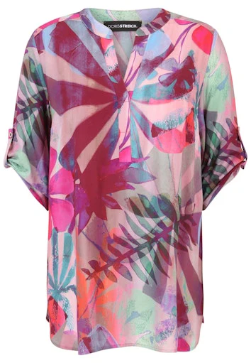 Blouses korte mouw roze Doris Streich