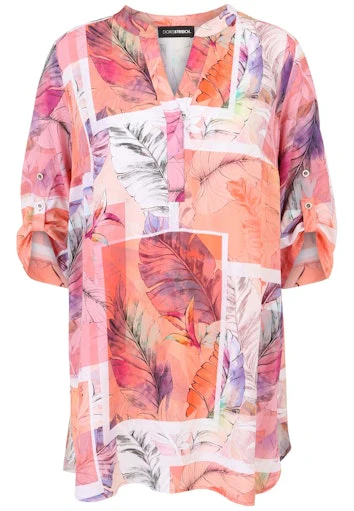 Blouses korte mouw roze Doris Streich