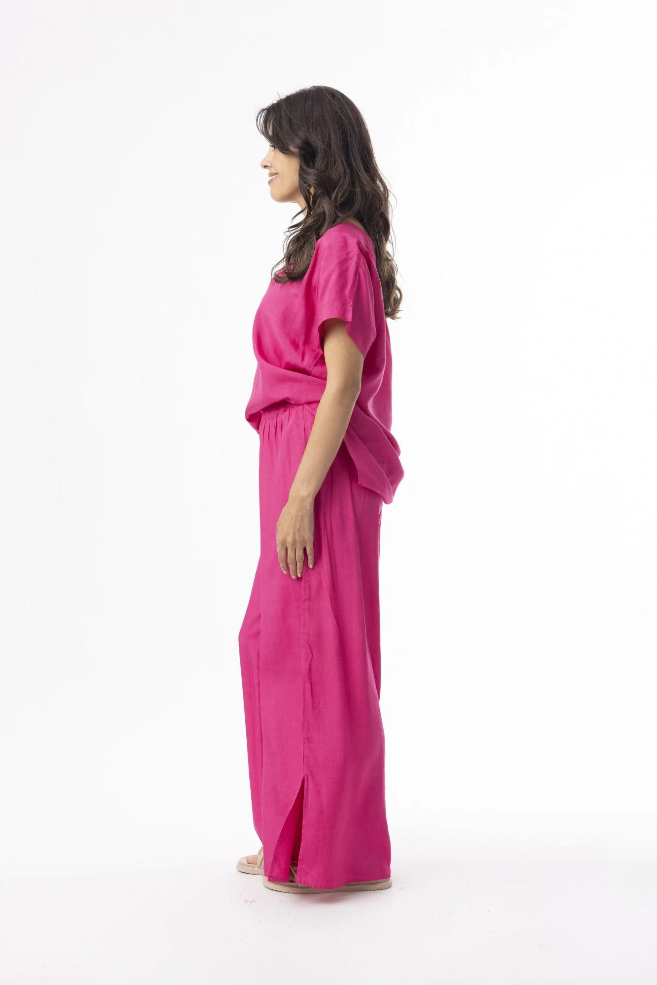 Blouses korte mouw roze Escape - Image 2