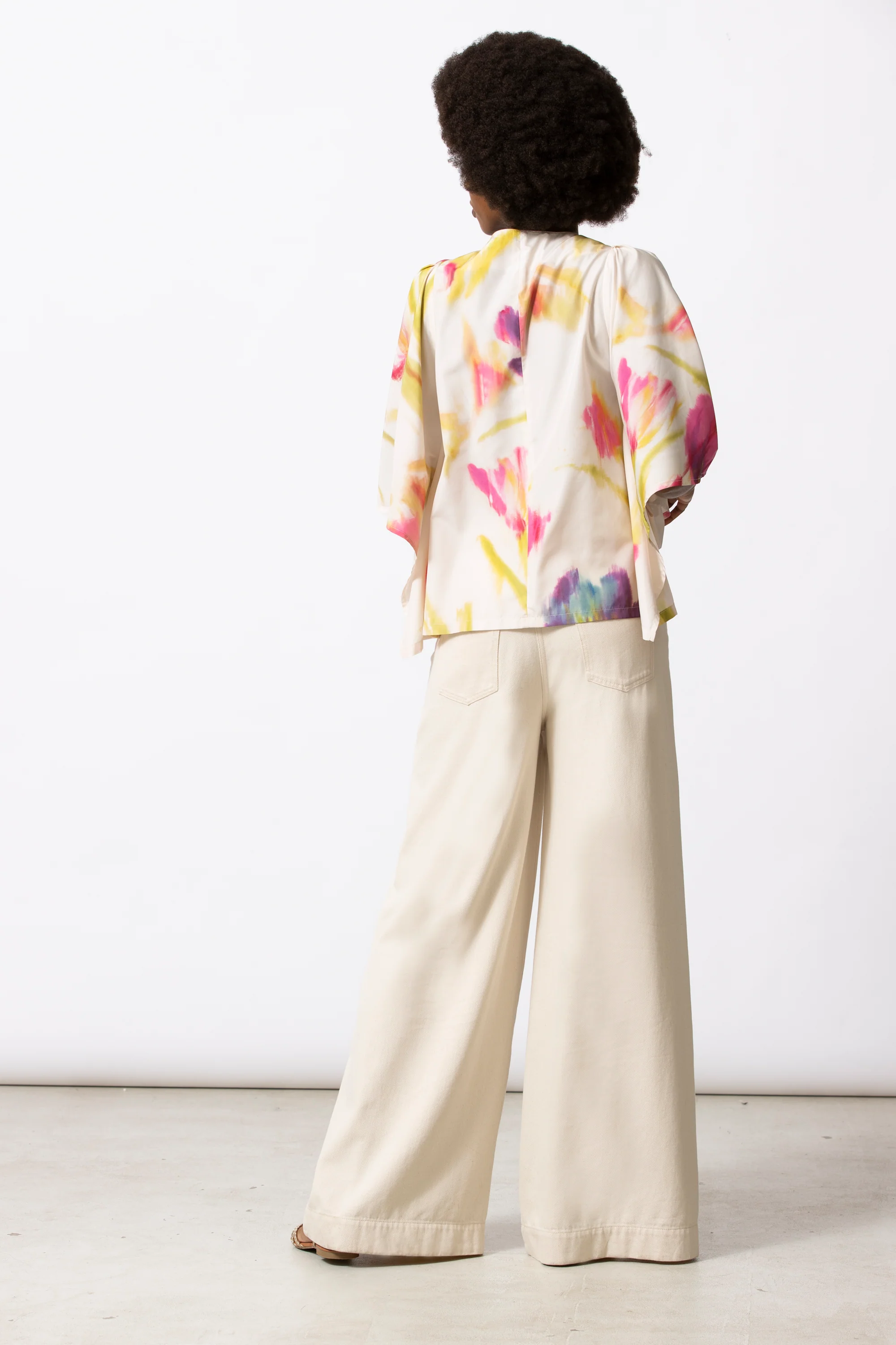 Blouses korte mouw beige Gigue - Image 3