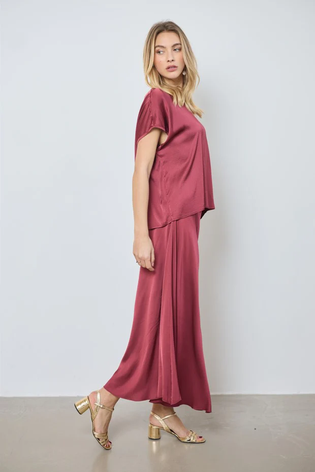 Blouses korte mouw roze LOVE AT ME - Image 2