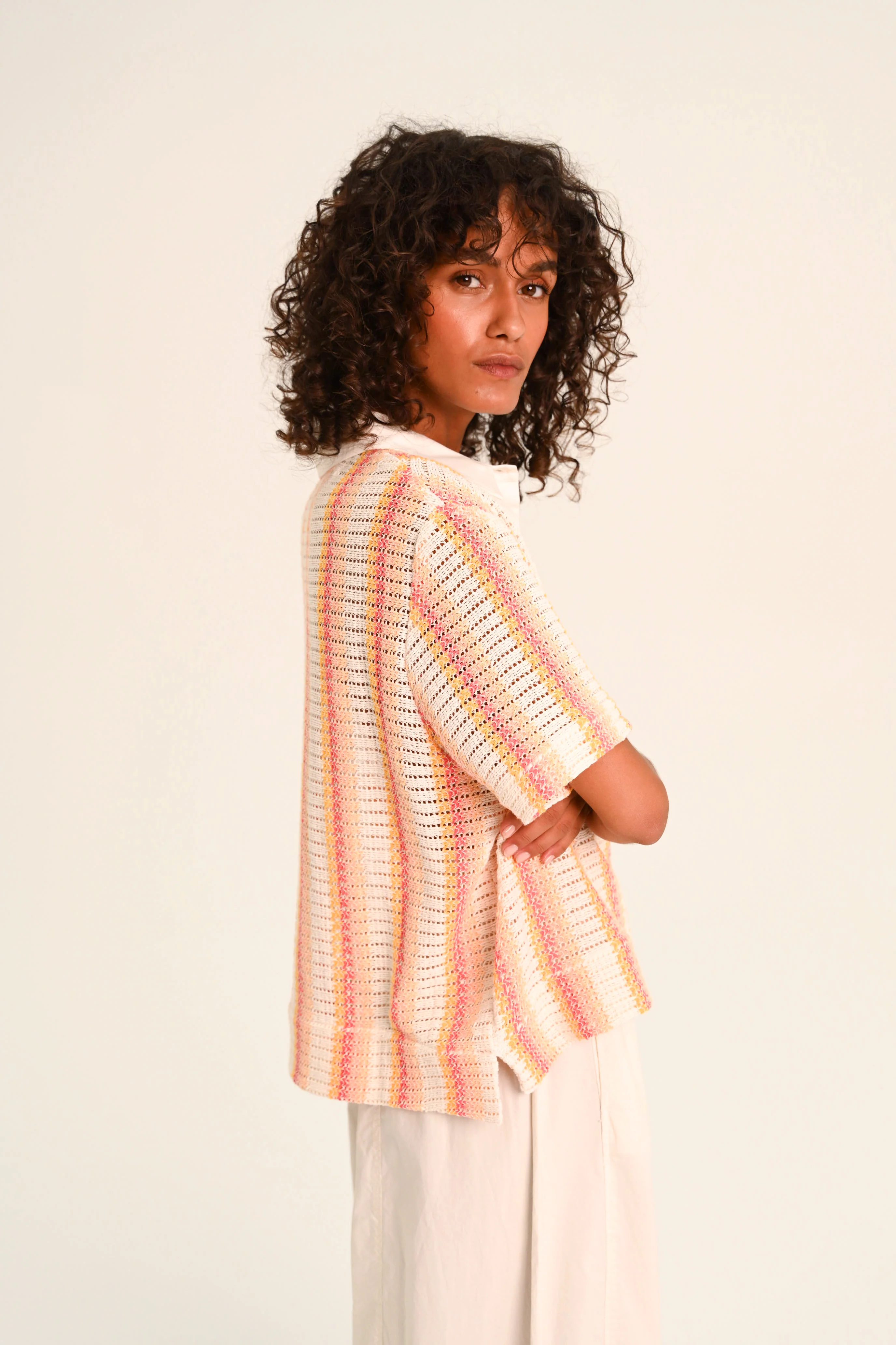 Blouses korte mouw roze Sacrécoeur - Image 2
