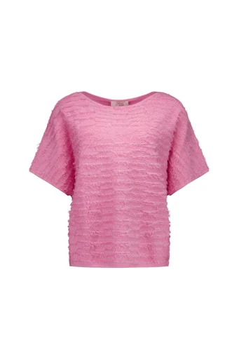 Blouses korte mouw roze Studio Anneloes