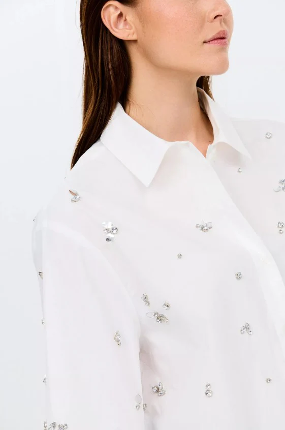 Blouses korte mouw wit CKS - Image 2
