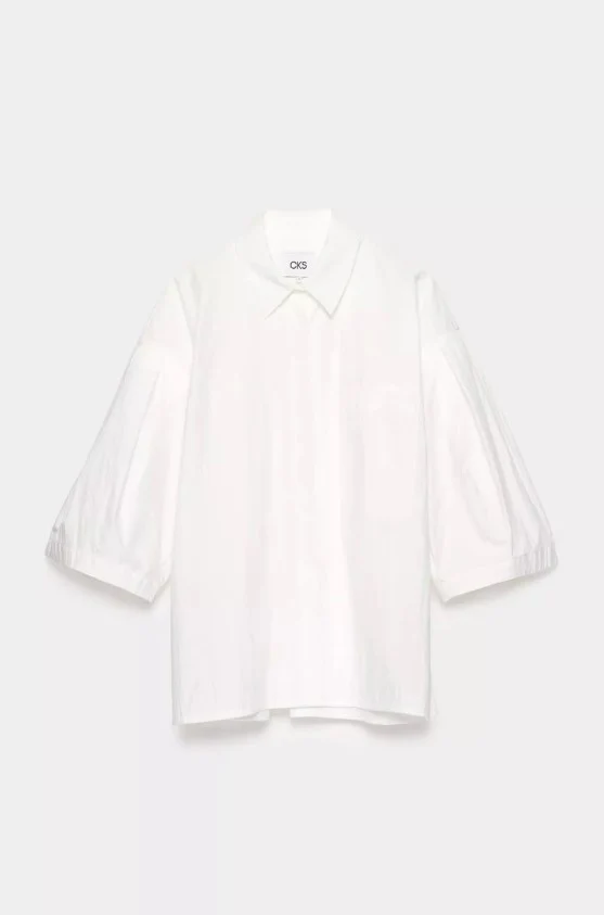 Blouses korte mouw wit CKS - Image 4
