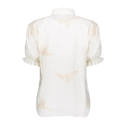 Blouses korte mouw wit Geisha - Image 2