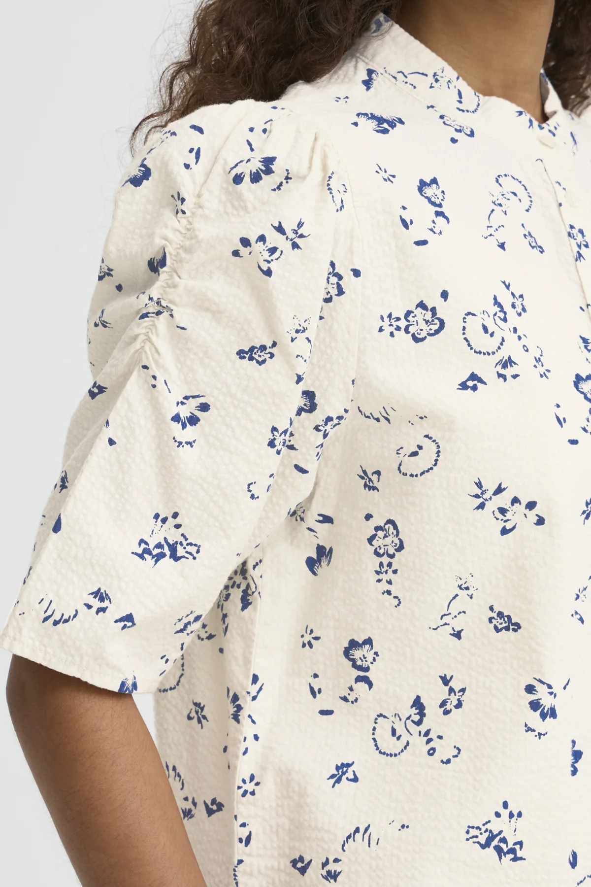 Blouses korte mouw wit ICHI - Image 3