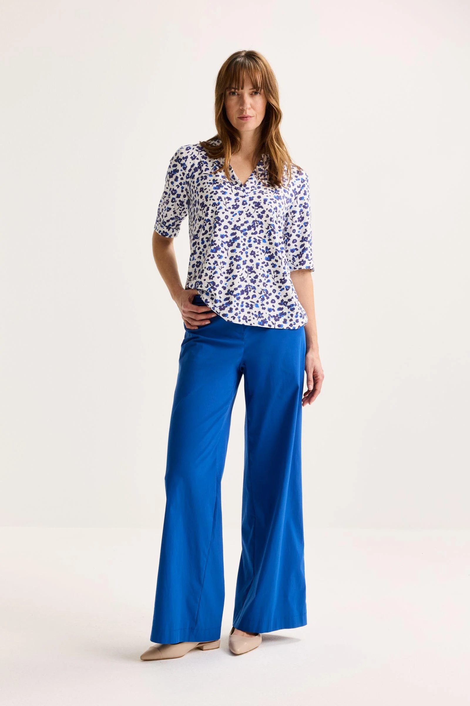 Blouses korte mouw wit Mayerline - Image 2
