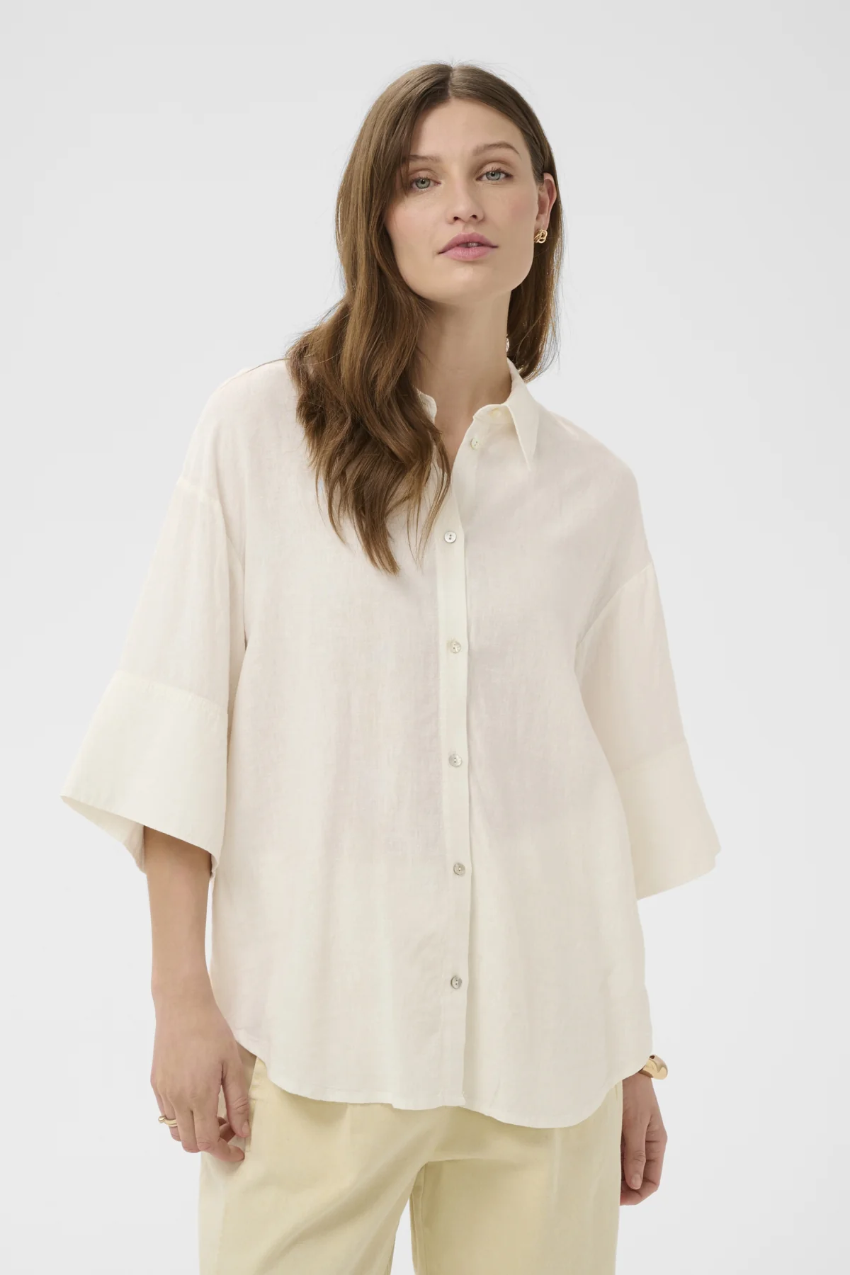 Blouses korte mouw wit Soaked In Luxury - Image 4