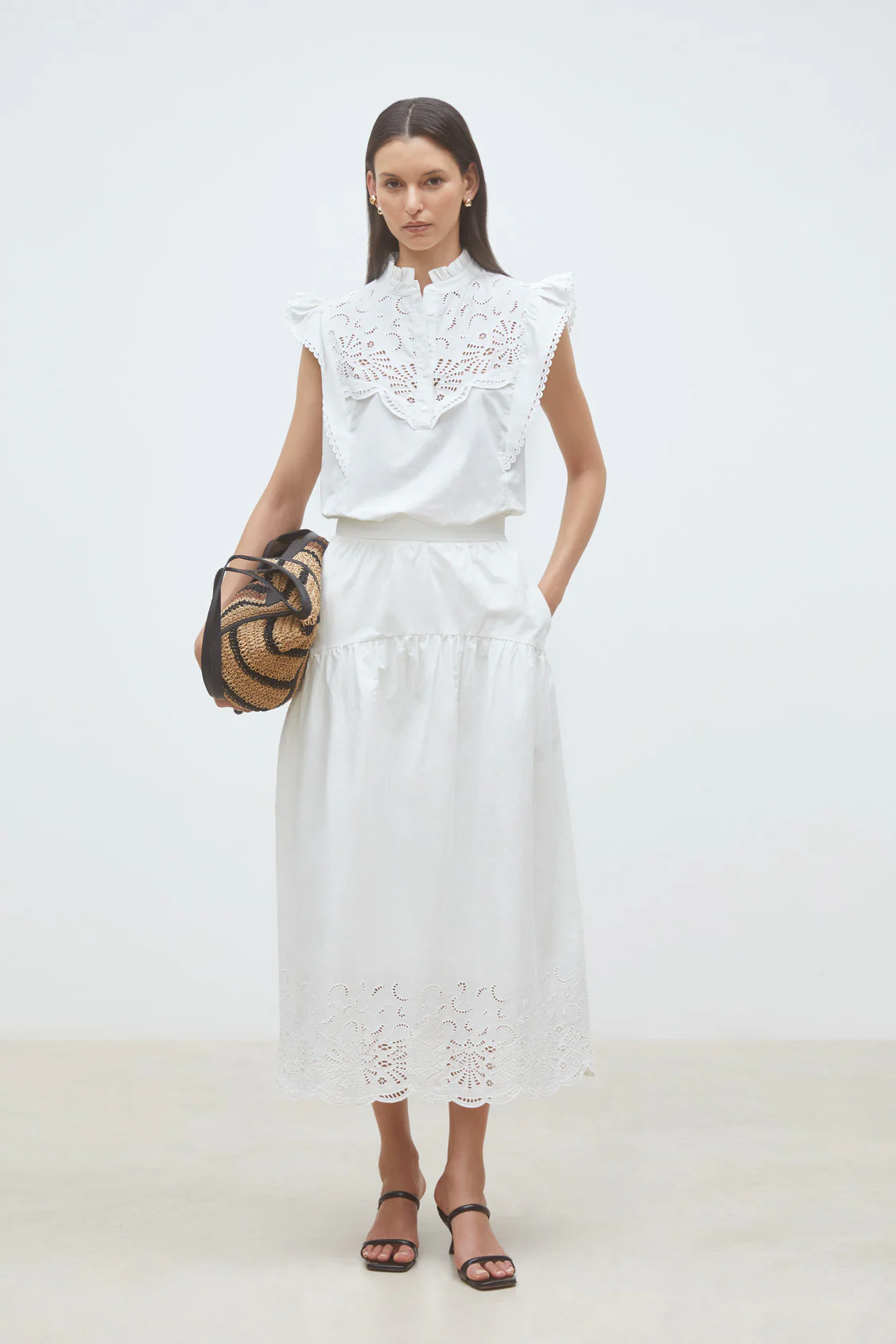 Blouses korte mouw wit Suncoo Paris - Image 2