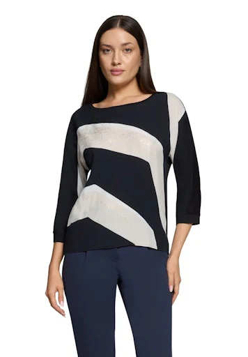 Blouses korte mouw zwart Betty & Co - Image 3