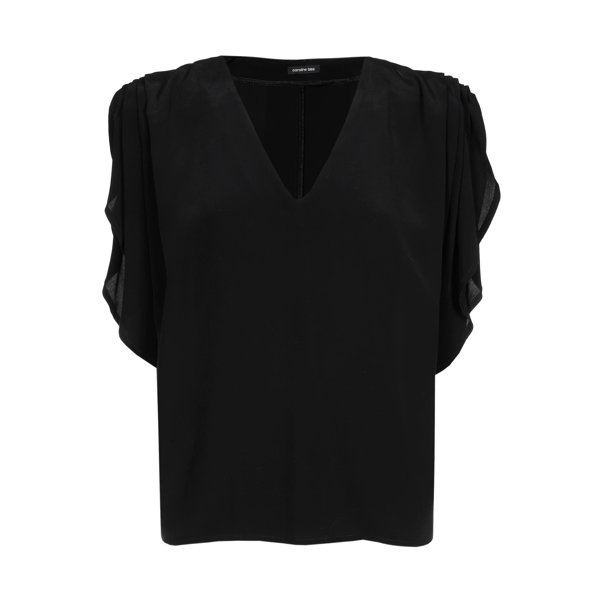 Blouses korte mouw zwart Caroline Biss