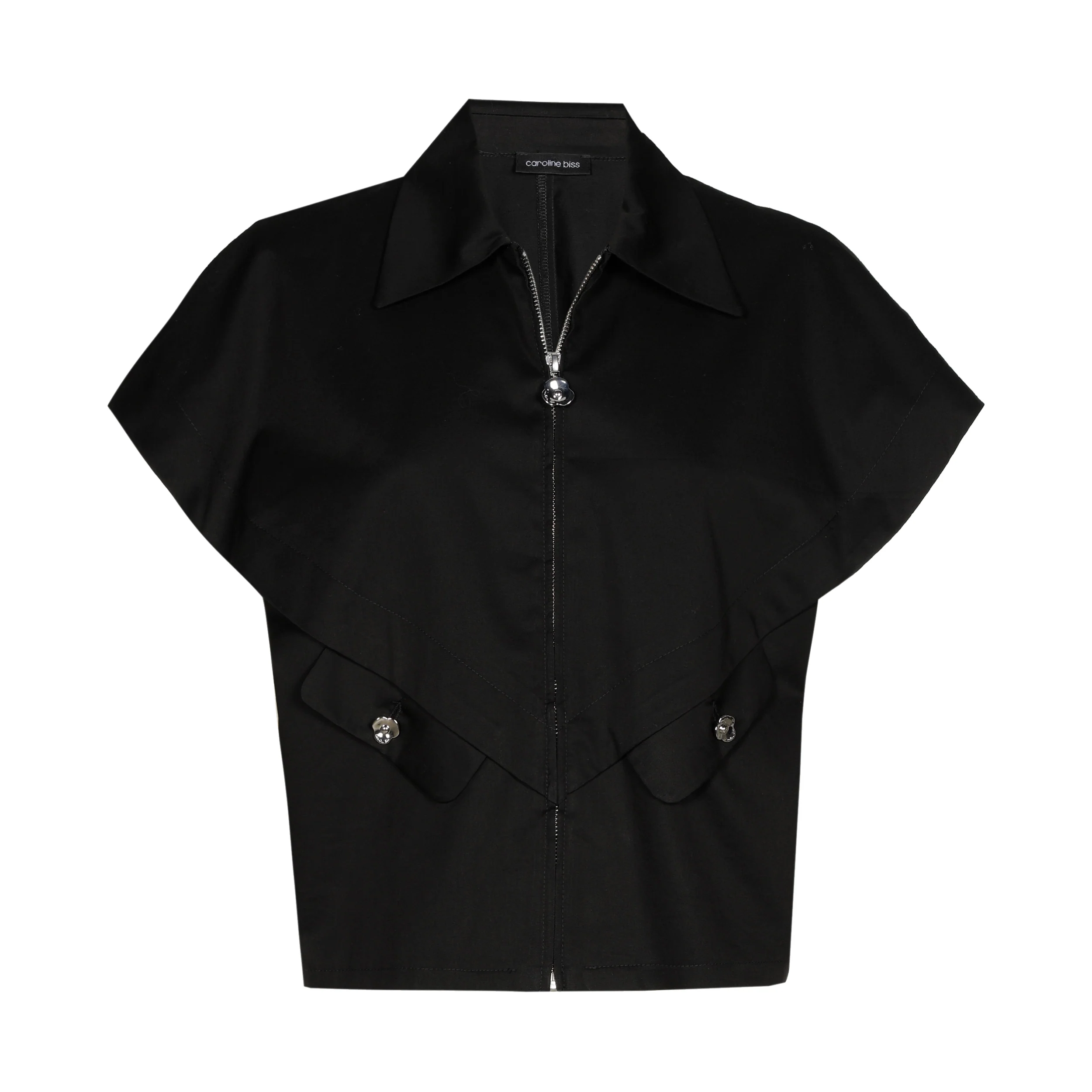 Blouses korte mouw zwart Caroline Biss