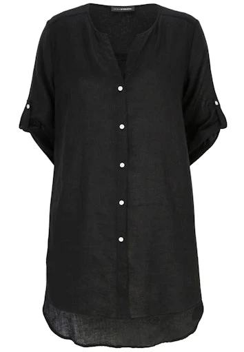Blouses korte mouw zwart Doris Streich