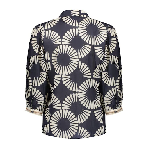Blouses korte mouw zwart Geisha - Image 4