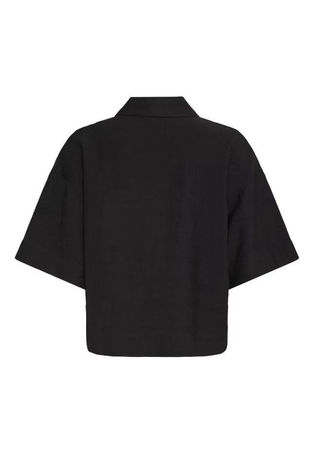 Blouses korte mouw zwart ICHI - Image 3