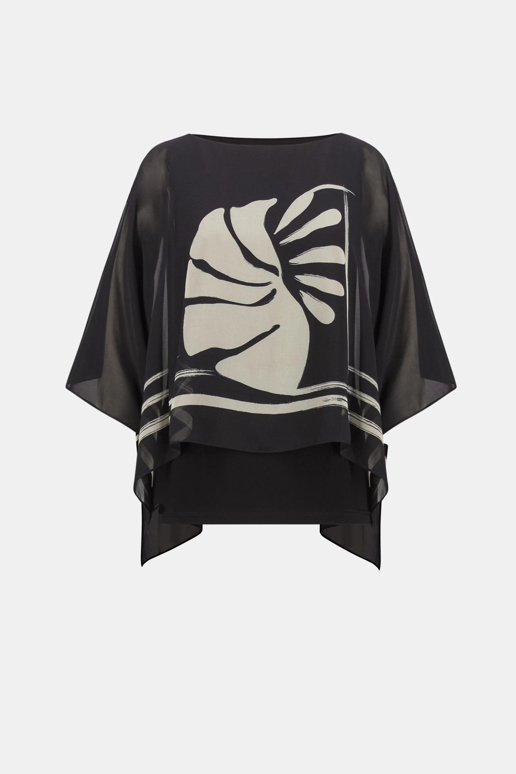 Blouses korte mouw zwart Joseph Ribkoff - Image 3